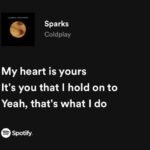 sparks coldplay lyrics