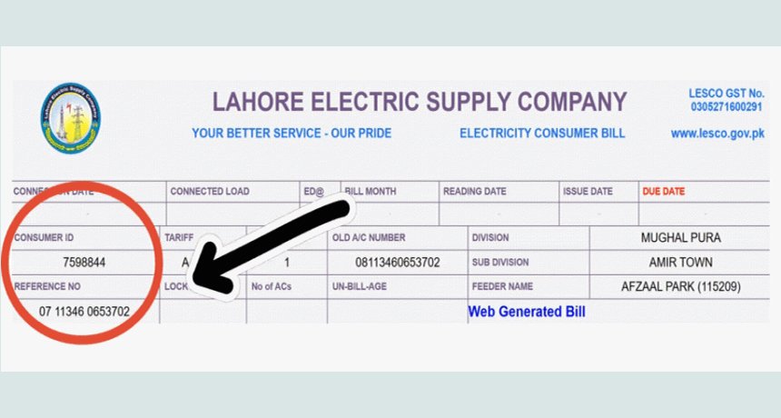 lesco online bill