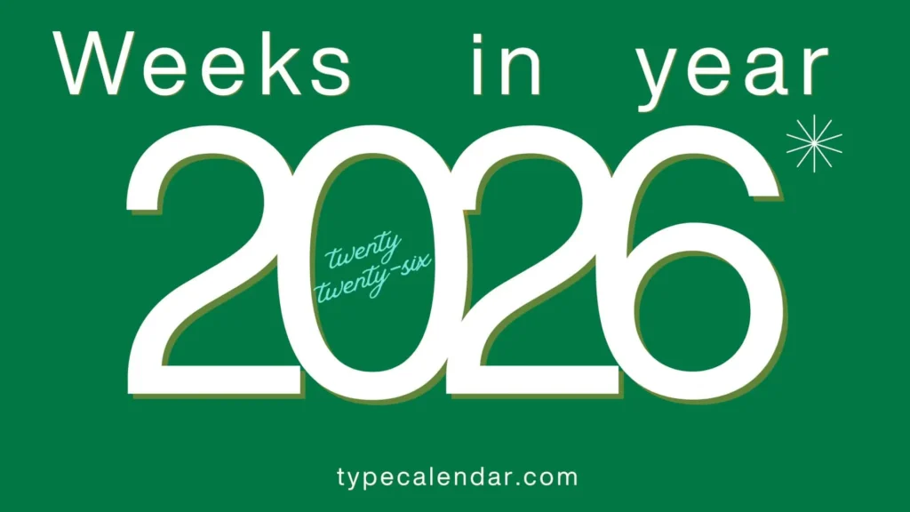 how many weeks in a year