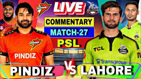 lahore qalandars vs pindiz match scorecard